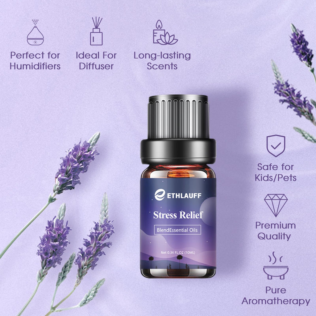 Sleep Essential Oils & Diffuser Blends for Home | Relax, Stress Relief, Fresh Breathe, Sweet Dreams