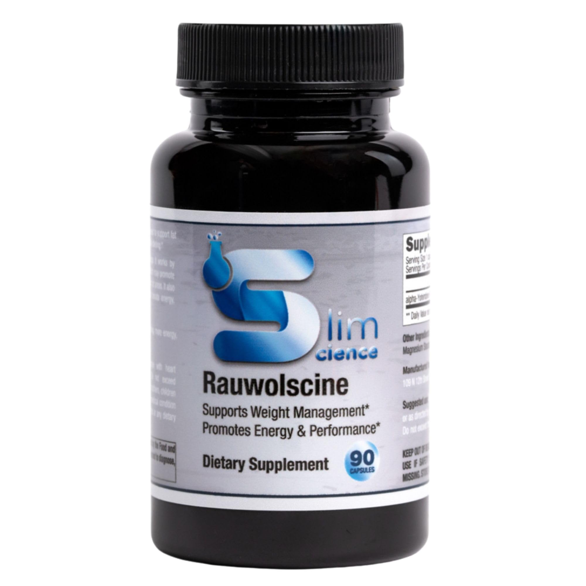 Slim Science Rauwolscine Yohimbine HCL 3mg - 90 Vegetarian Capsules