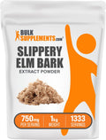 BulkSupplements Slippery Elm Bark Extract Powder – Gluten Free, 750 mg per Serving, 1 kg