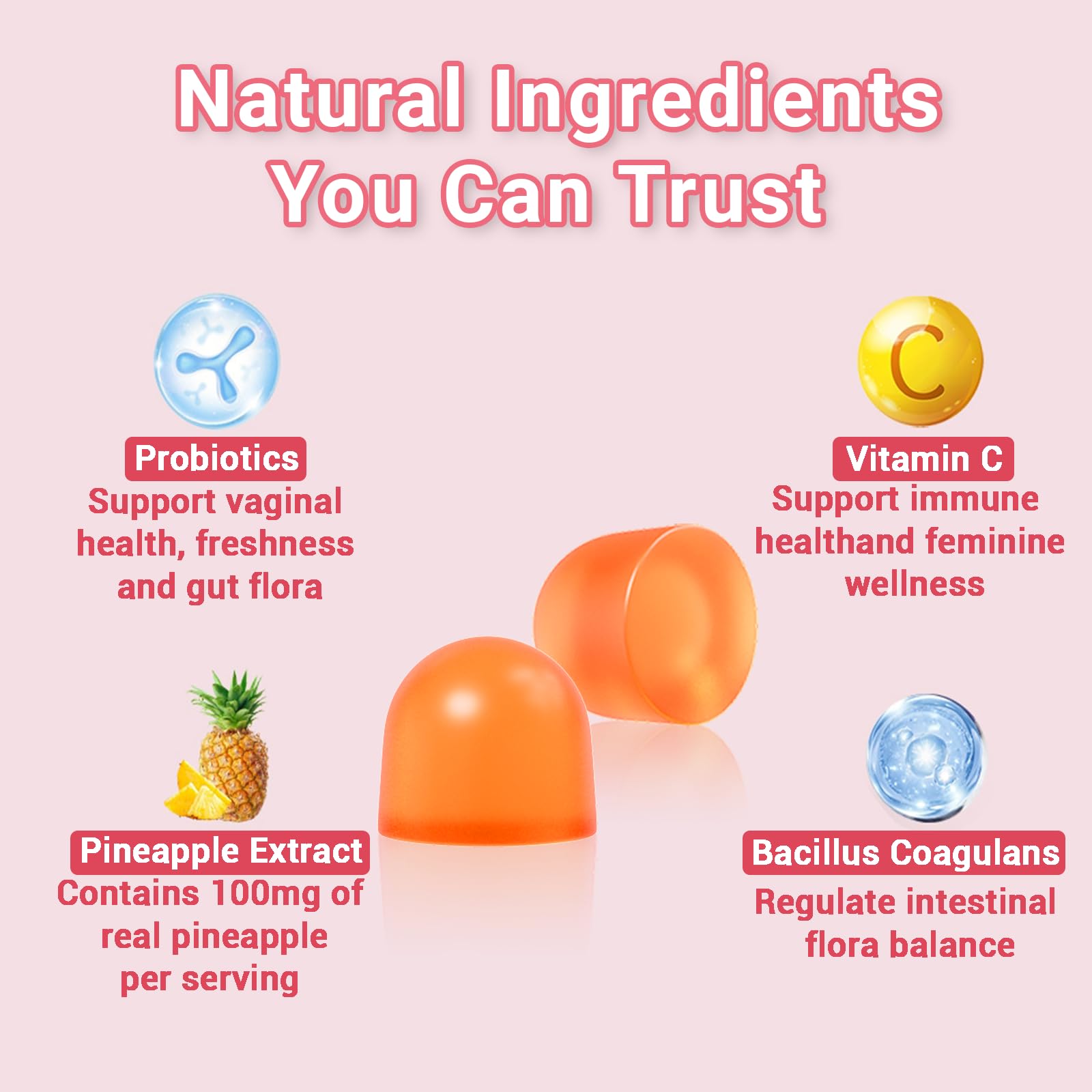 Slippery Kitty Gummies – Feminine Probiotic + Moisture Gummies | pH Balance & Gut Health