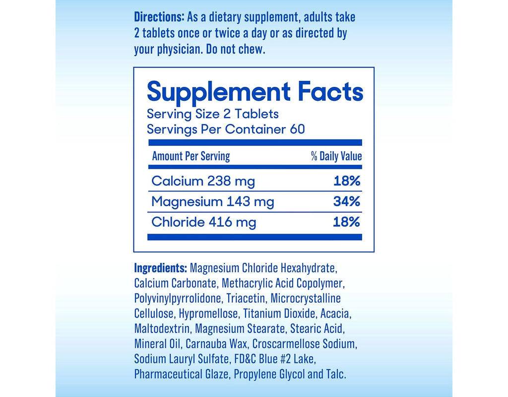 Slow-Mag Magnesium Chloride and Calcium, 60 Tablets Each (Value Pack of 3)