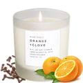 Slow North Orange + Clove Candle | Pure Soy Wax, Essential Oils, Reusable Frosted Glass Jar, Hand-Poured in the USA (8 oz)