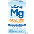 SlowMag Muscle + Heart Magnesium Cloride with Calcium — High Absorption, 120 Count