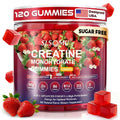 Slsomu Creatine Monohydrate Gummies 5000mg – Strawberry, 120 Gummies | Vegan Pre-Workout