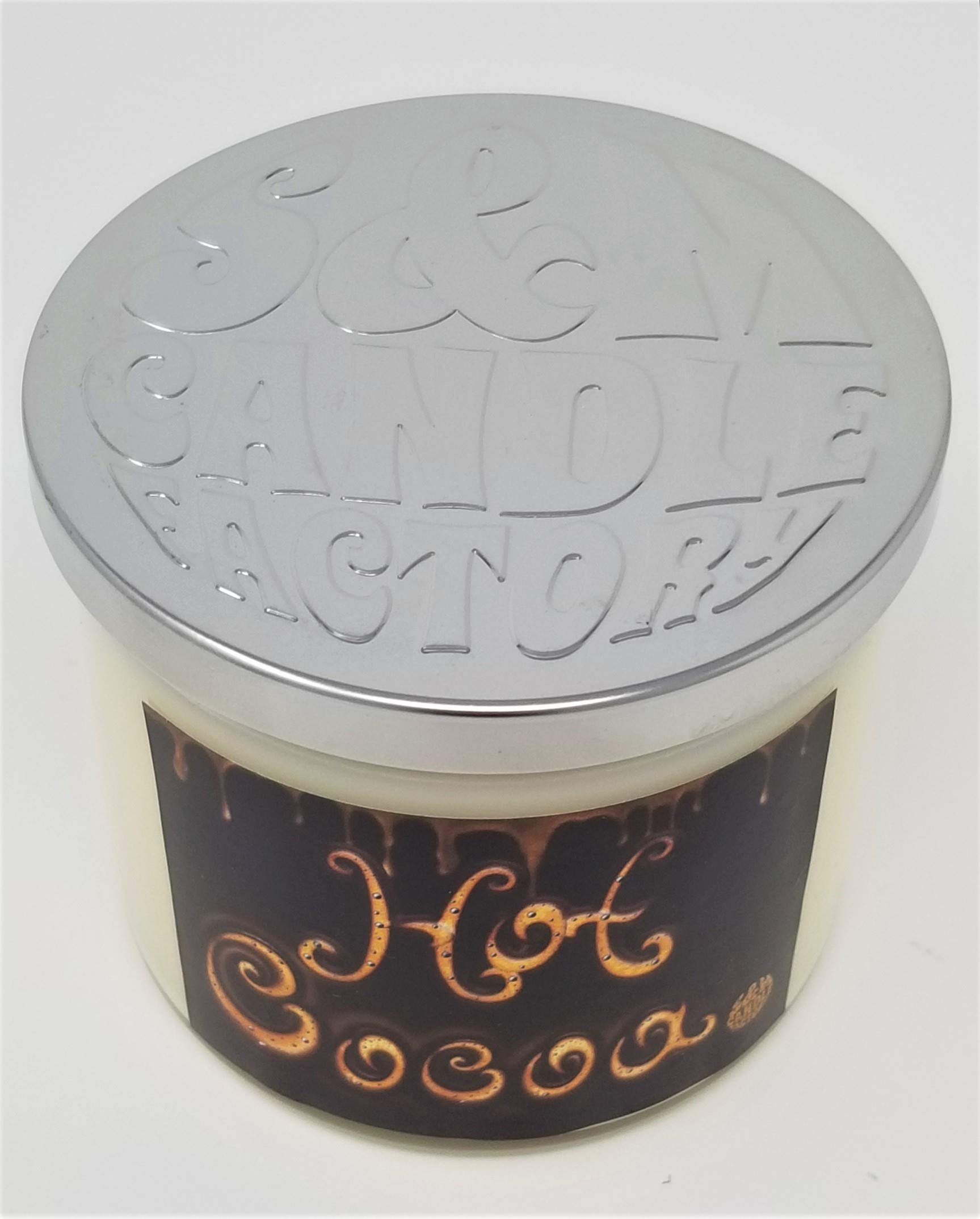Hot Cocoa & Cream Candle | 14.5oz 3-Wick Soy | 80HR Burn Time | Made in USA | S&M Candle Factory