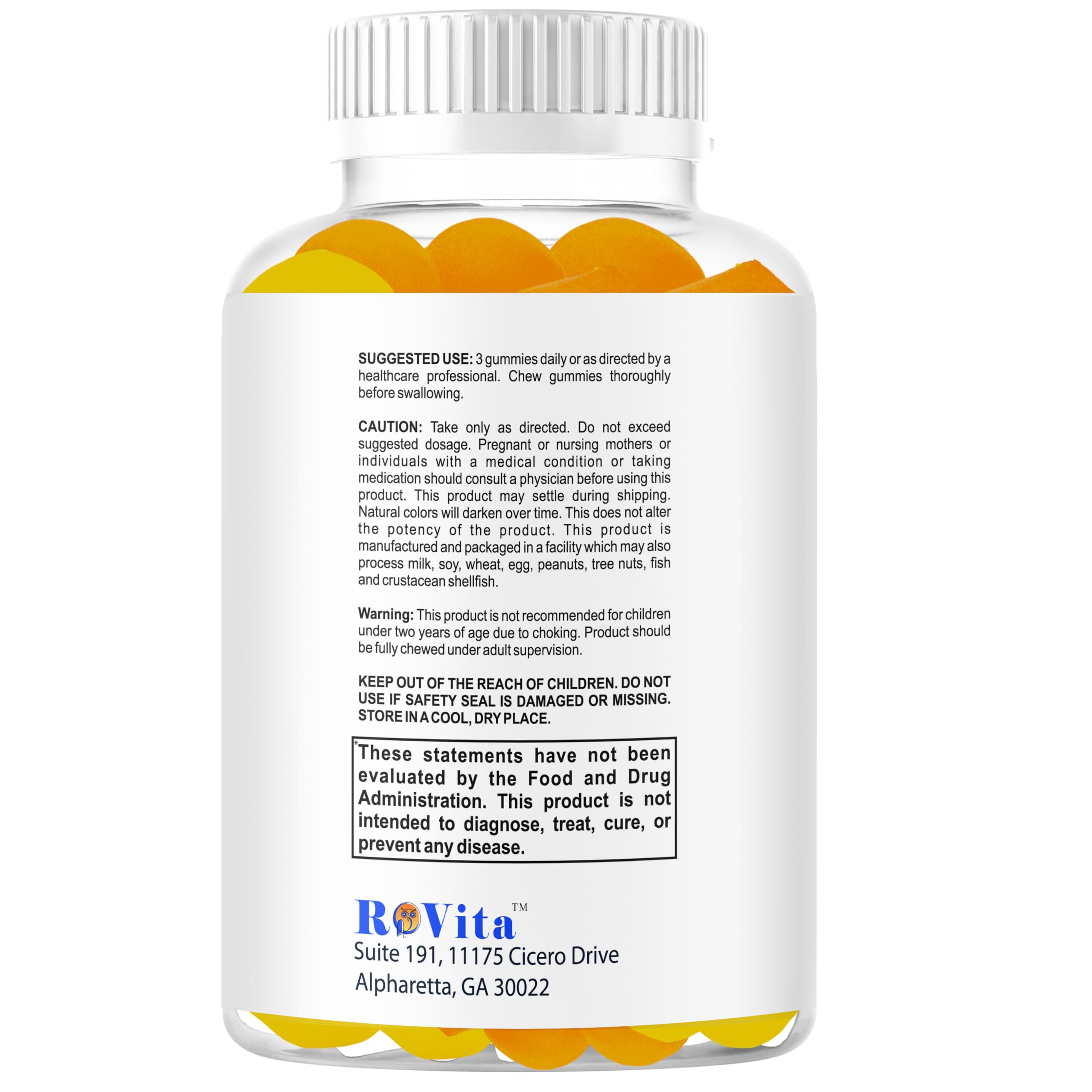 Smart Brain Focus Gummies for Kids & Teens – Plant-Based Omega-3 DHA, Non-GMO (60 Count)