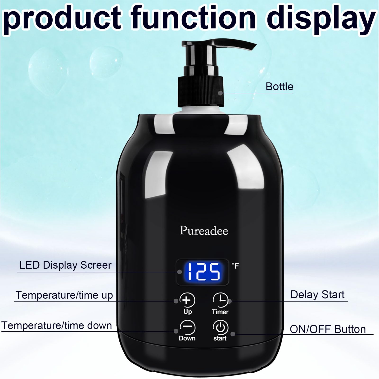 Massage Oil Warmer for Therapy, Spa, Salon, Barbershops & Home – Two Bottle Dispenser
