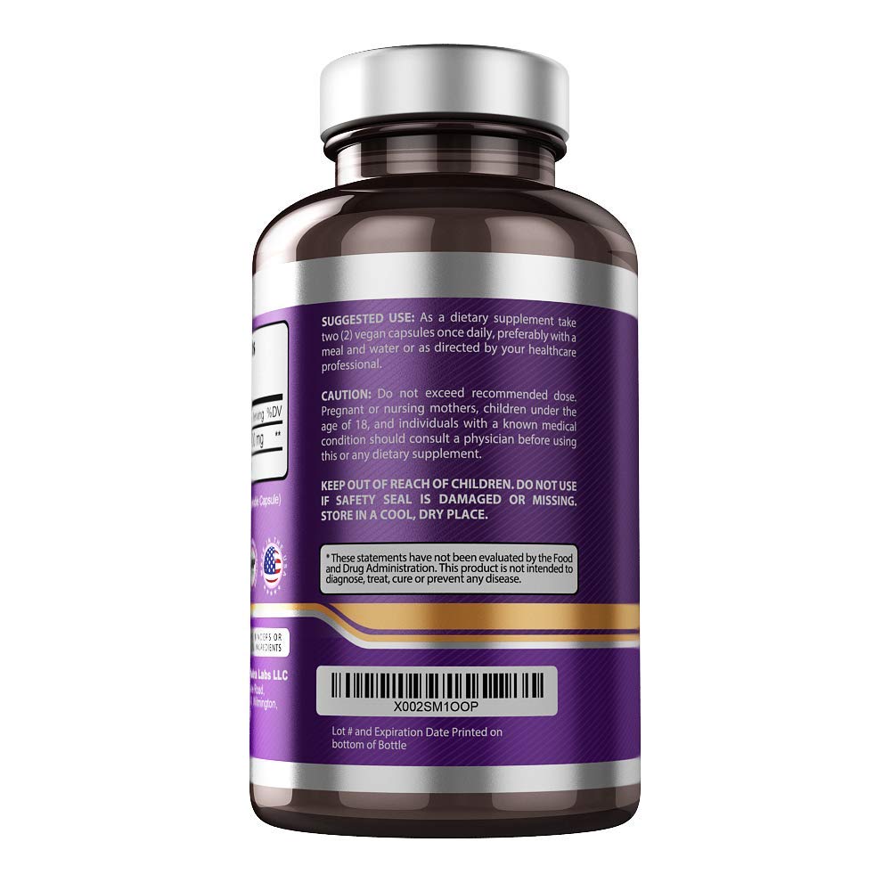 Smart Nutra Labs Quercetin 1000mg – 180 Vegan Capsules, Non-GMO, Gluten Free, Third-Party Tested