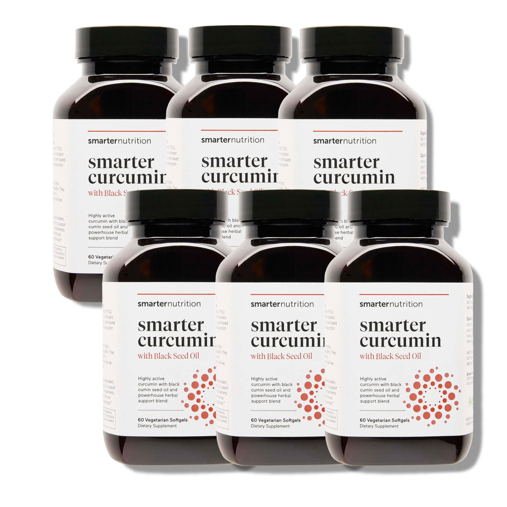SMARTERNUTRITION Curcumin Softgels – Vegan 400 mg, High Absorption, Black Seed Oil & Ginger, 360 Ct