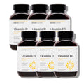 SMARTERNUTRITION Vegan Vitamin D3 5000 IU + Vitamin K2 1100 mcg – Organic Coconut & Olive Oil, 360 Softgels (180-Day Supply)