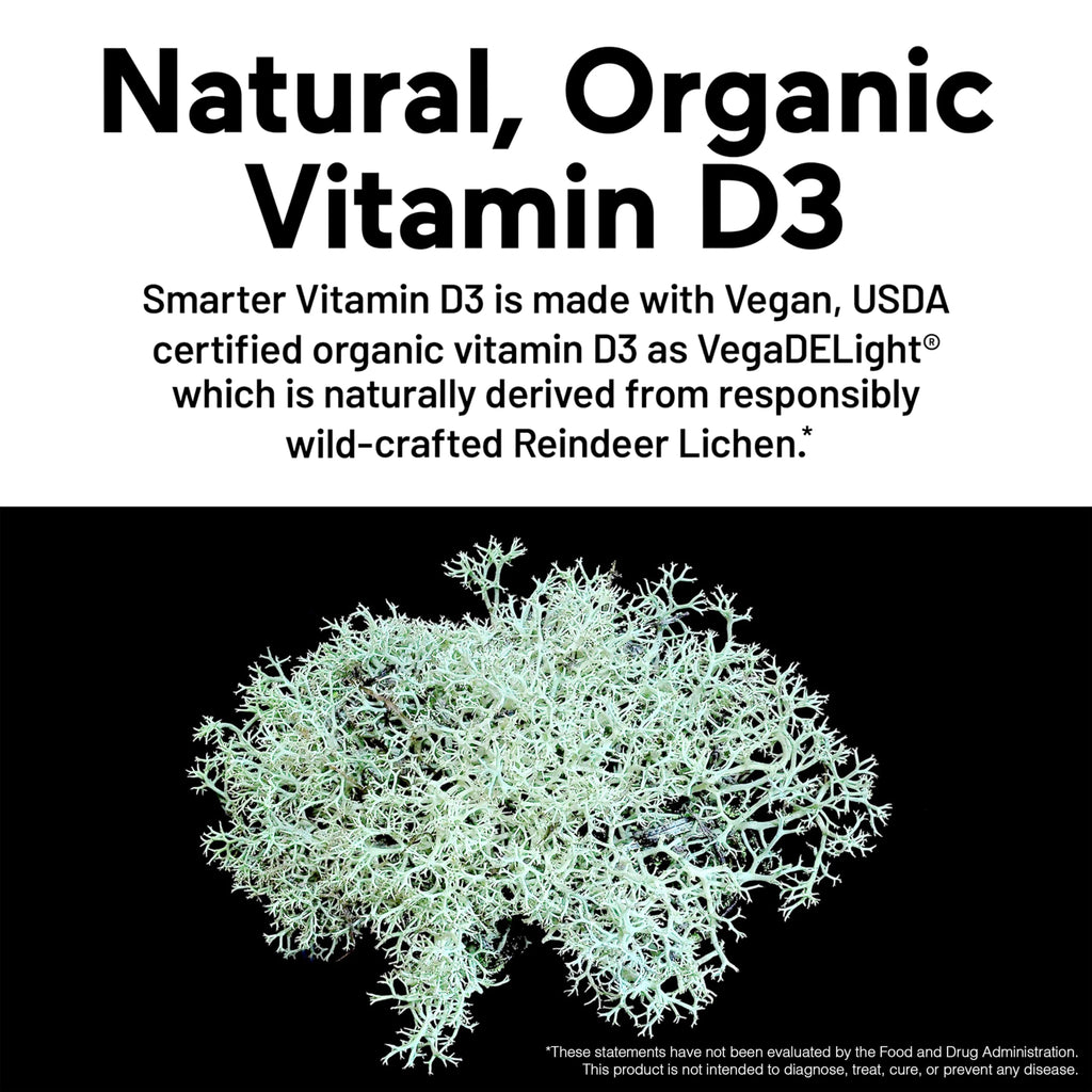 SMARTERNUTRITION Vegan Vitamin D3 5000 IU + Vitamin K2 1100 mcg – Organic Coconut & Olive Oil, 360 Softgels (180-Day Supply)