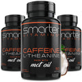 SmarterVitamins 3-Pack Caffeine Pills with L-Theanine & MCT Oil | Extended-Release Energy & Focus