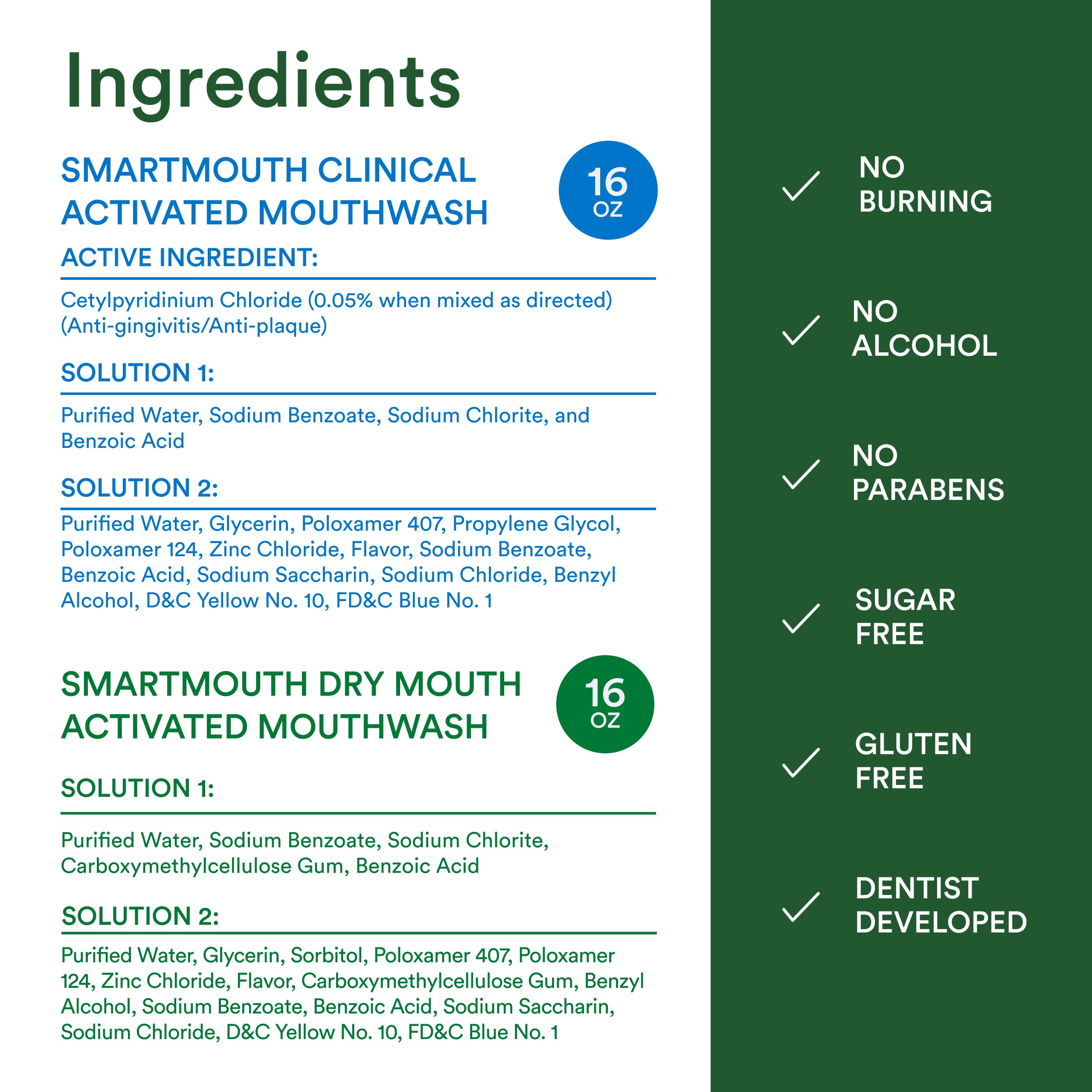 SmartMouth Dry Mouth Activated Mouthwash - 16 oz
