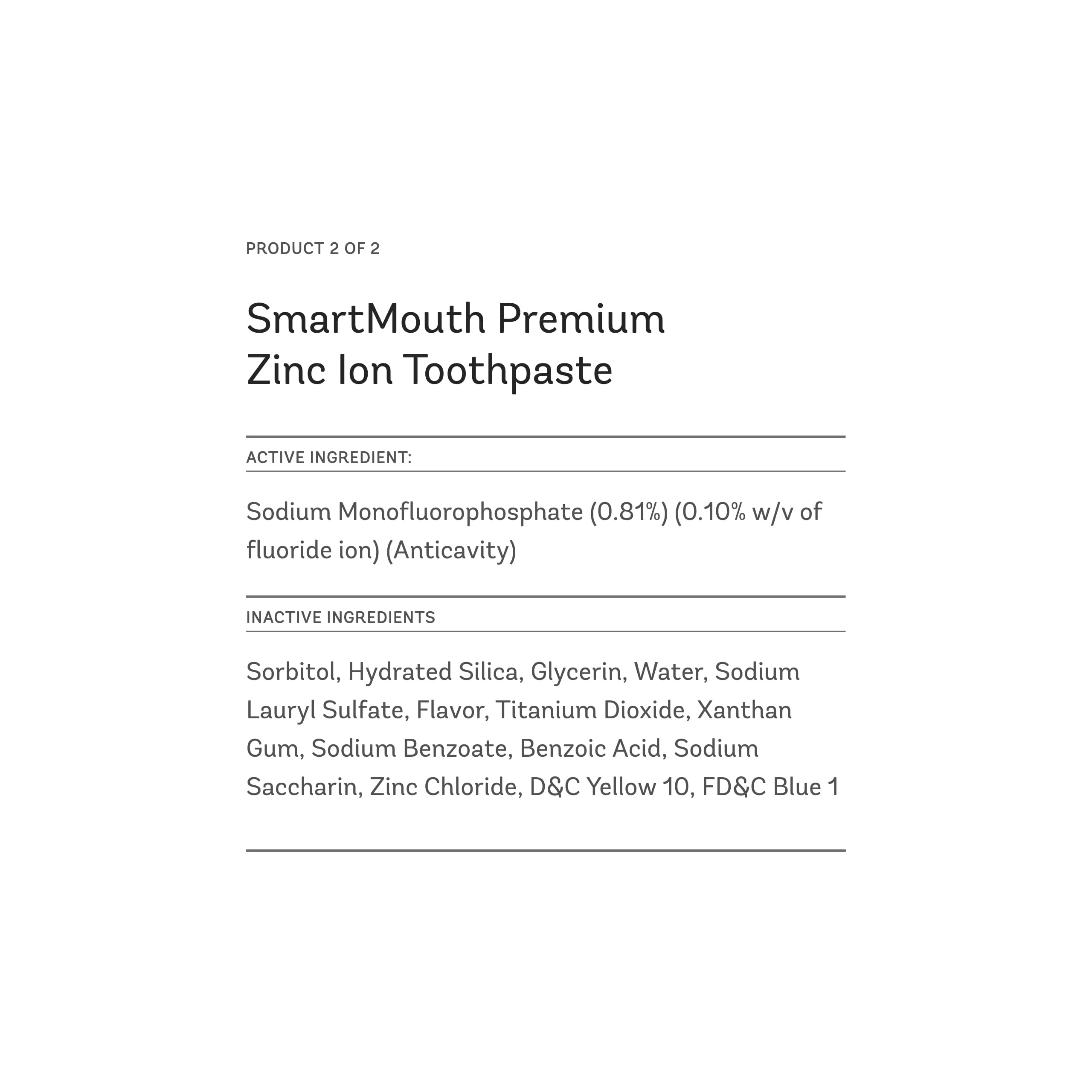 SmartMouth Original Activated Mouthwash Singles & Premium Zinc Ion Toothpaste