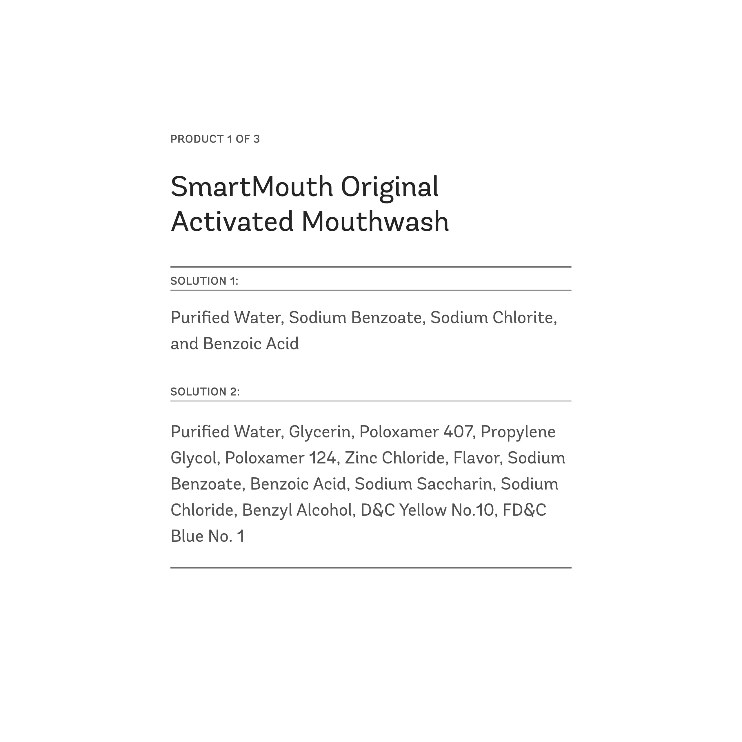 SmartMouth Package: Activated Mouthwash, Dry Mouth Mints 50-Count & Zinc Ion Toothpaste