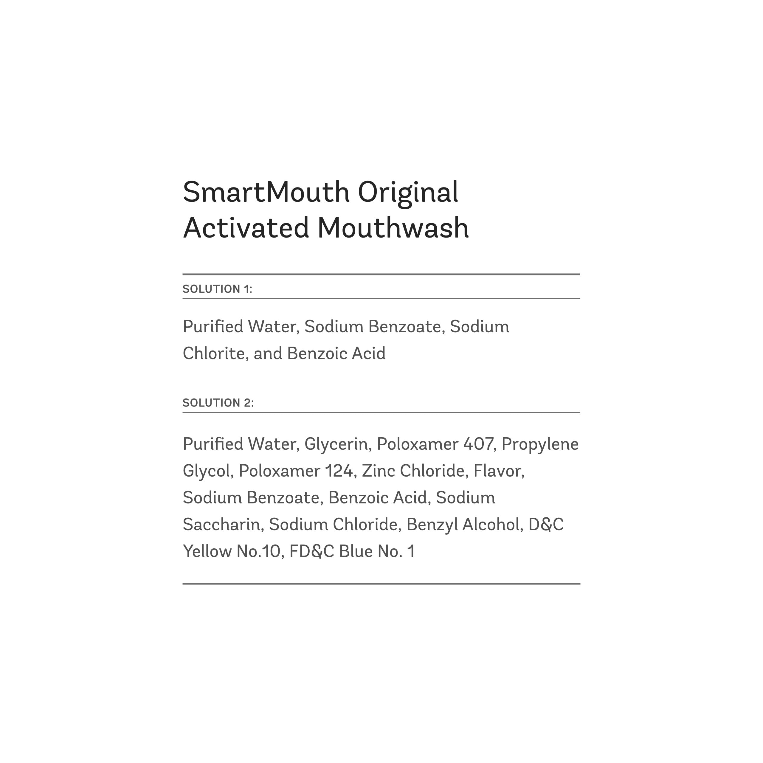 SmartMouth Original Activated Mouthwash - Single Packs, Travel Size, Fresh Mint, 30 Pack