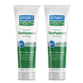 SmartMouth Premium Zinc Ion Toothpaste – Whitening, Fluoride, 6 oz 2-Pack – Anti-Cavity & Enamel Strengthening, Mild Mint