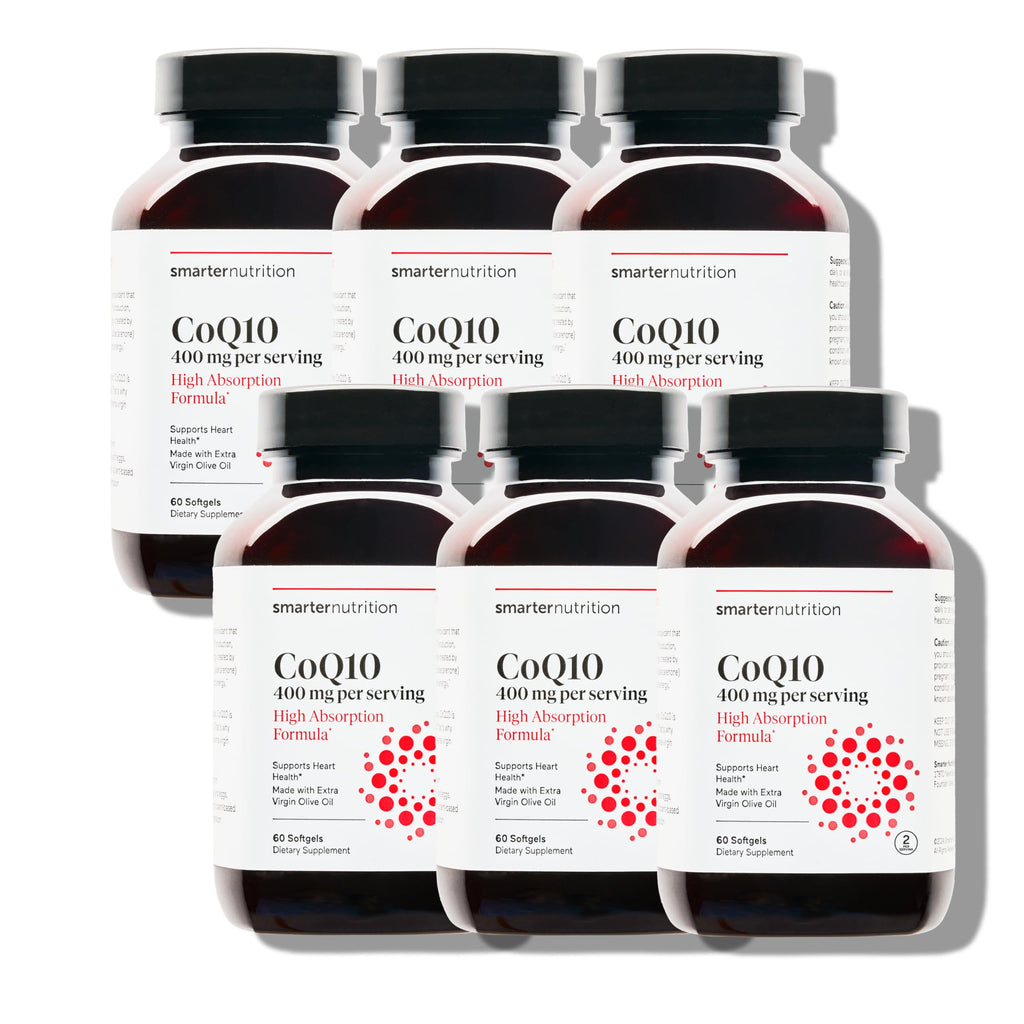 SMARTERNUTRITION CoQ10 400 mg High Absorption with Olive Oil – 360 Softgels