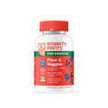 SmartyPants Kids Fiber & Veggies Gummies – Prebiotic Fiber, 60 Count