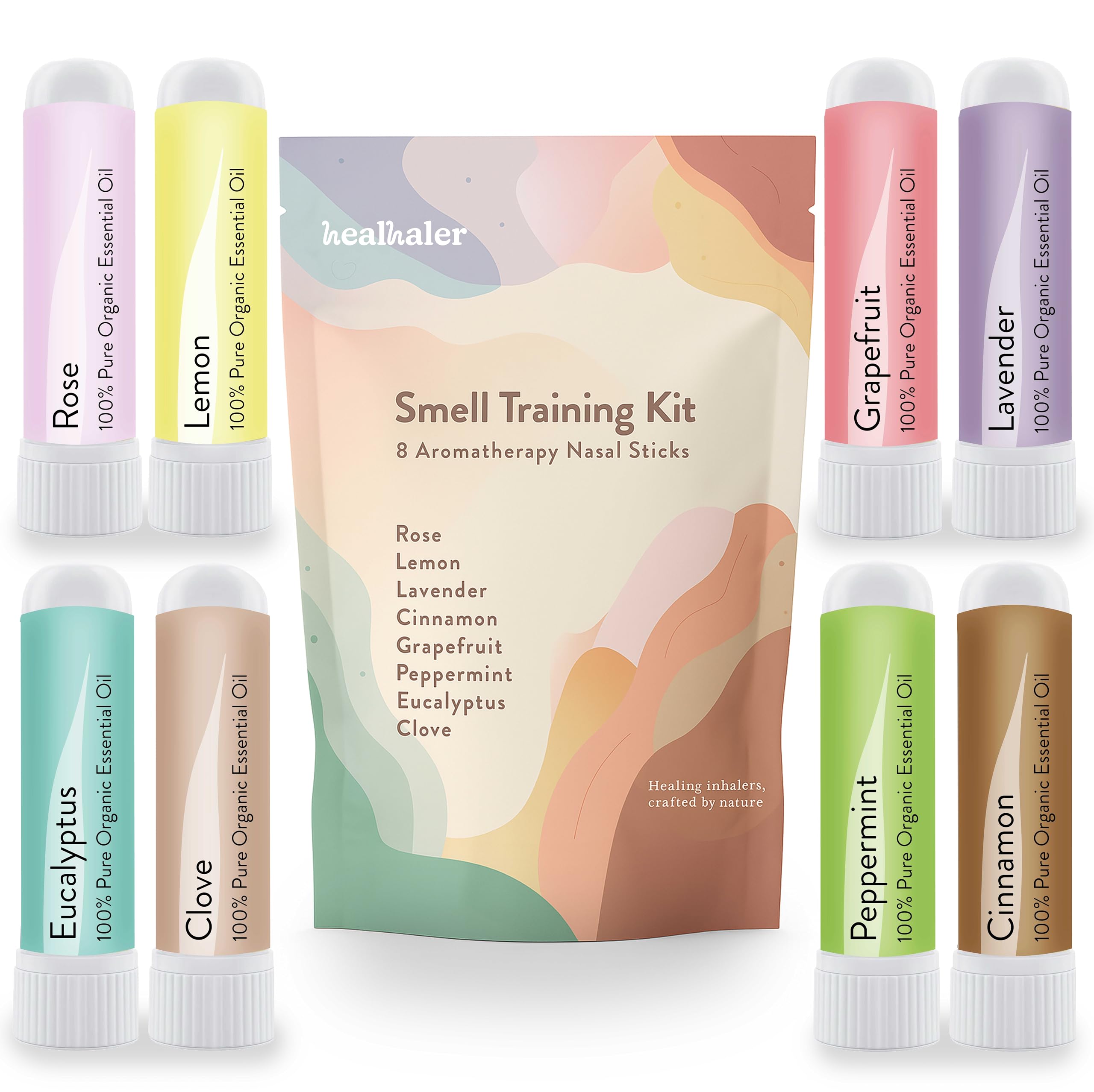 Smell Training Kit - Restore Sense of Smell & Taste | 8 Scents | Made in USA