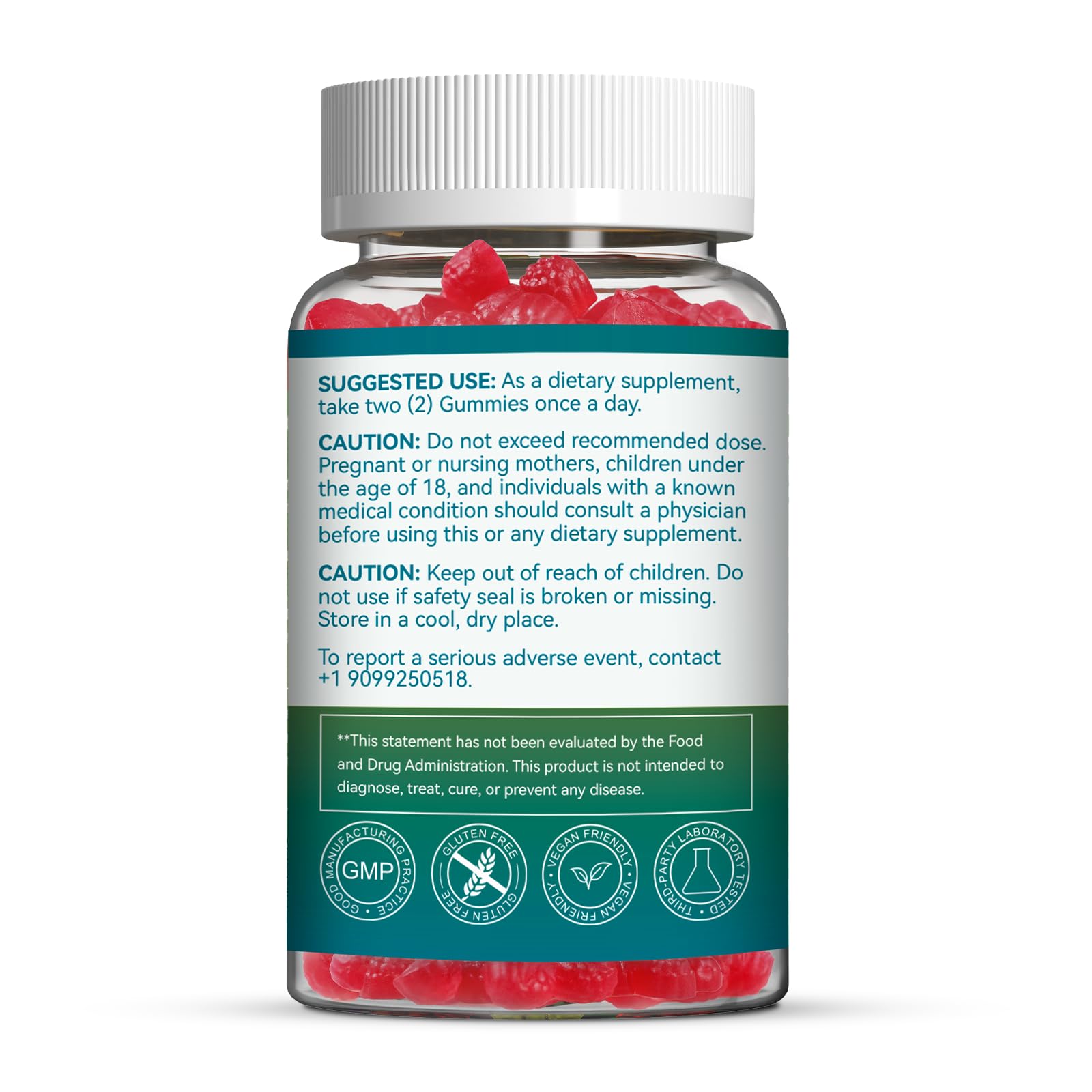 SmildeHeal Women's Multivitamin Gummies, Vitamins A, C, D3, E, K, B12, Calcium, Biotin, Folic Acid, Inositol, Multivitamin for Women for Daily Nutritional Support, 30 Day Supply - 60 Count