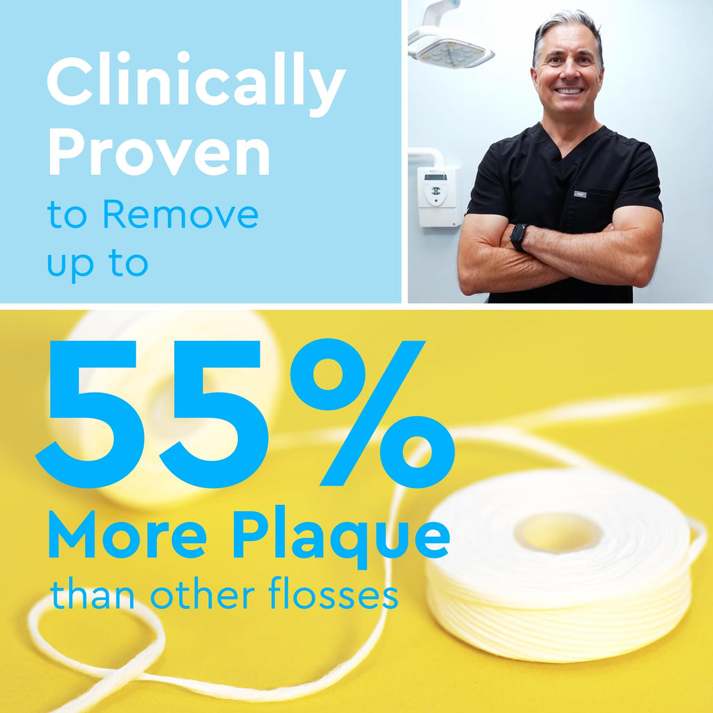 Smile Expanding Floss – Premium Woven Dental Floss with Plant-Based Wax, 2-Pack (30 Yards Each)