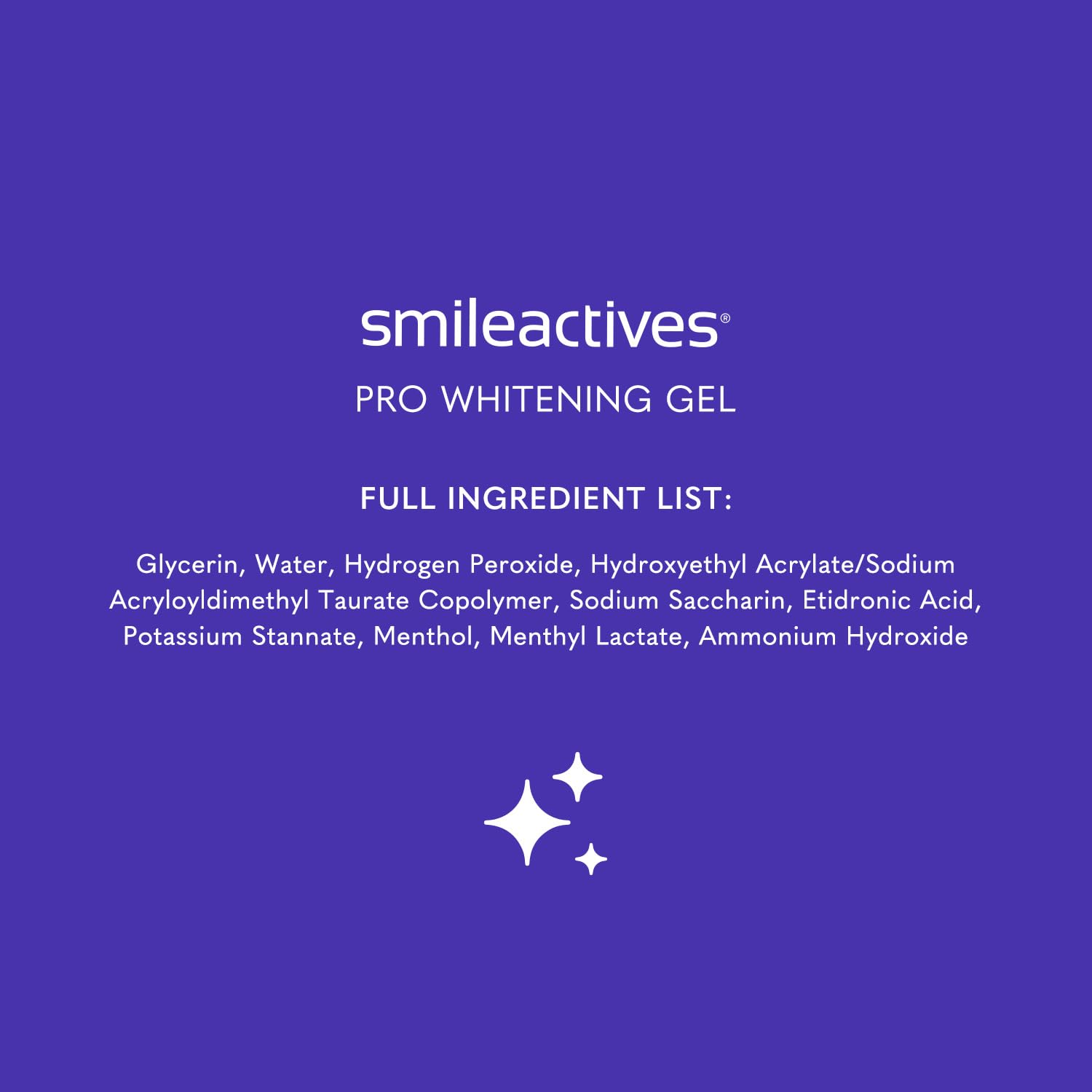 Smileactives Pro Whitening Gel for Toothpaste – 3 Pack (1 oz) | Clinical-Grade Hydrogen Peroxide
