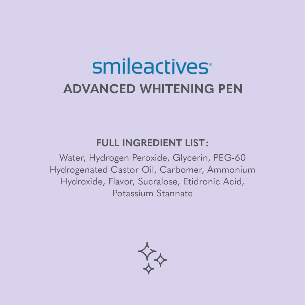 Smileactives Teeth Whitening Pen - 2 Pack, Winterberry Flavor, Precision Brush Tip