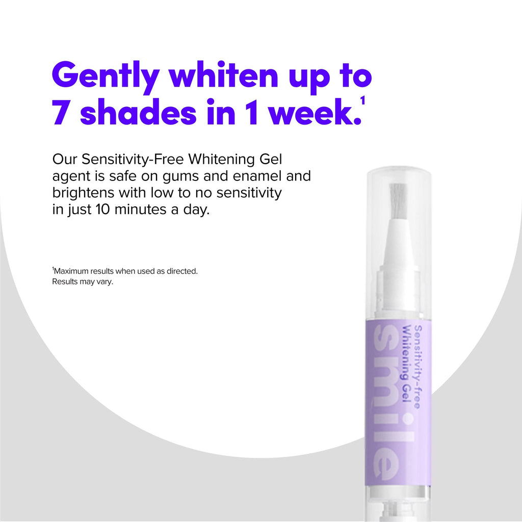 SmileDirectClub Ultra-Gentle Sensitivity-Free Teeth Whitening Kit with Wireless 20-LED Light