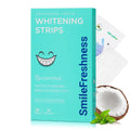 SmileFreshness Teeth Whitening Strips – 14-Day Clinically Proven Whitening with Enamel Care (Coconut)