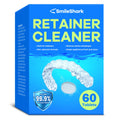 SmileShark Retainer Cleaner (60 Tablets) | Denture Cleaning Tablets with Minty Odor Neutralizing