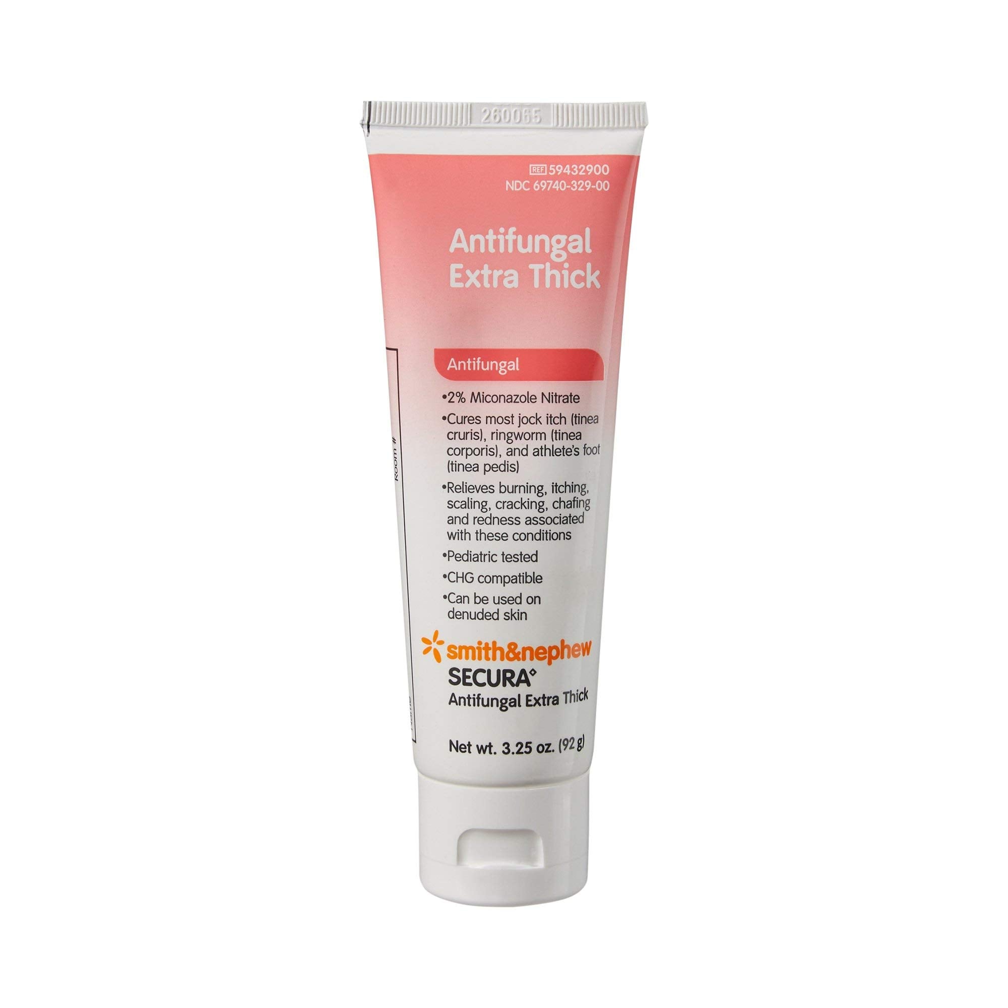 Smith & Nephew Secura 2% Miconazole Nitrate Cream Antifungal 3.25 oz Tube