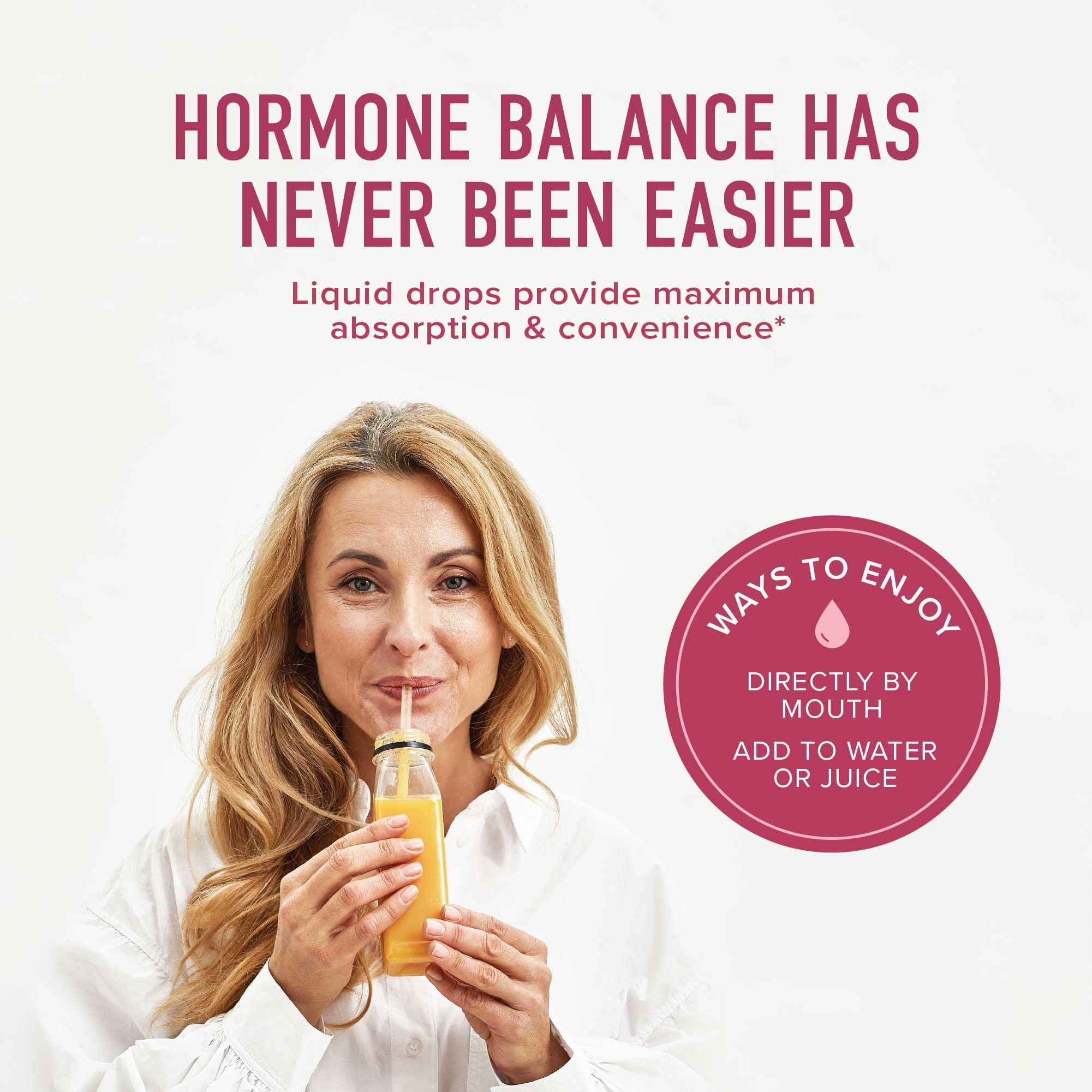 SMNutrition Hormone Balance Liquid Drops | Vegan Herbal Tincture for Menopause & PMS Relief | 2 oz