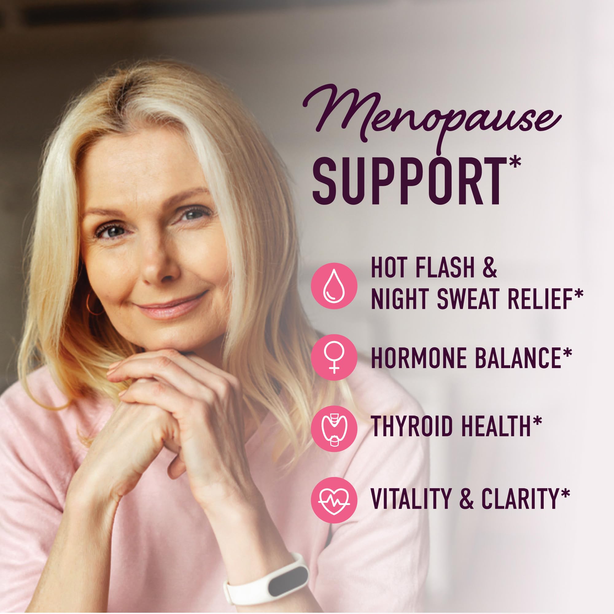 Menopause Support Gummies | Hormone Balance Relief for Hot Flashes & Mood | SMNutrition