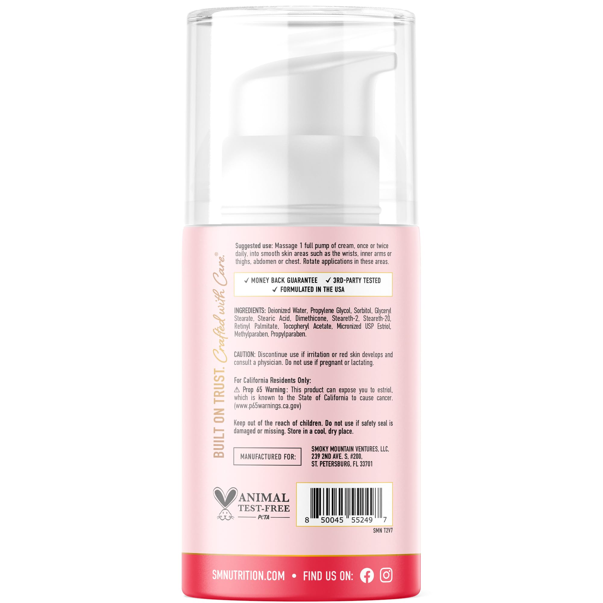 Original Estro-Life Balancing Skin Cream for Women | SMNutrition | Soy-Free, Cruelty-Free & Non-GMO