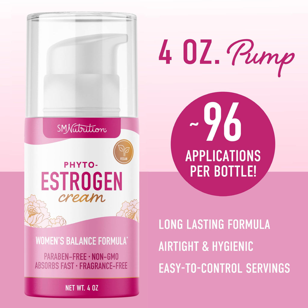 SMNutrition Phyto Estrogen Cream for Women — Plant-Based Menopause & Menstrual Support