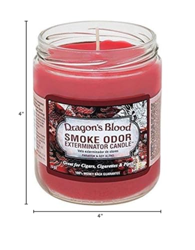 Smoke Odor Exterminator 13oz Jar Candle – Dragon's Blood | Odor Eliminator