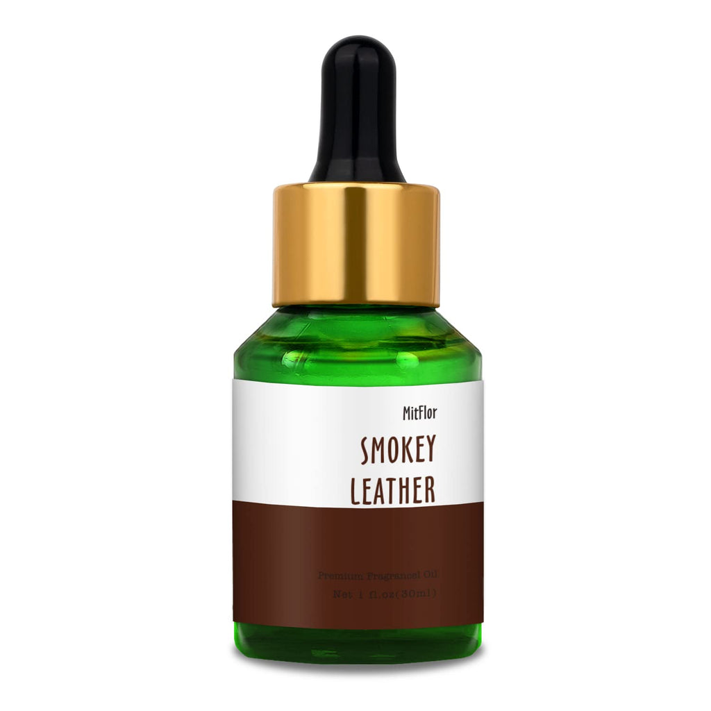 Smokey Leather Fragrance Oil – MitFlor 30ml | Premium Diffuser & Candle Scent