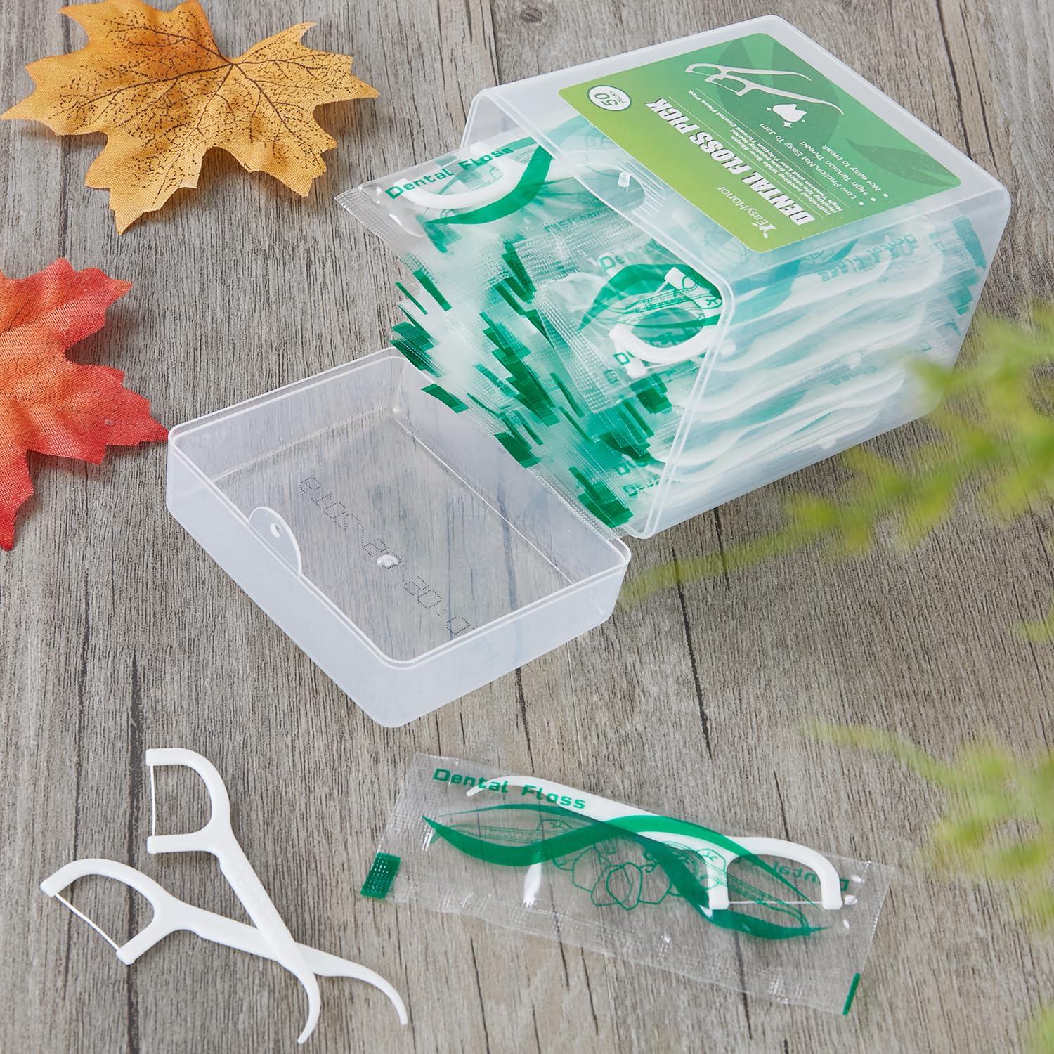 Dental Floss Picks – 100 Count Travel Flossers in Individual Wrappers | Gift Box