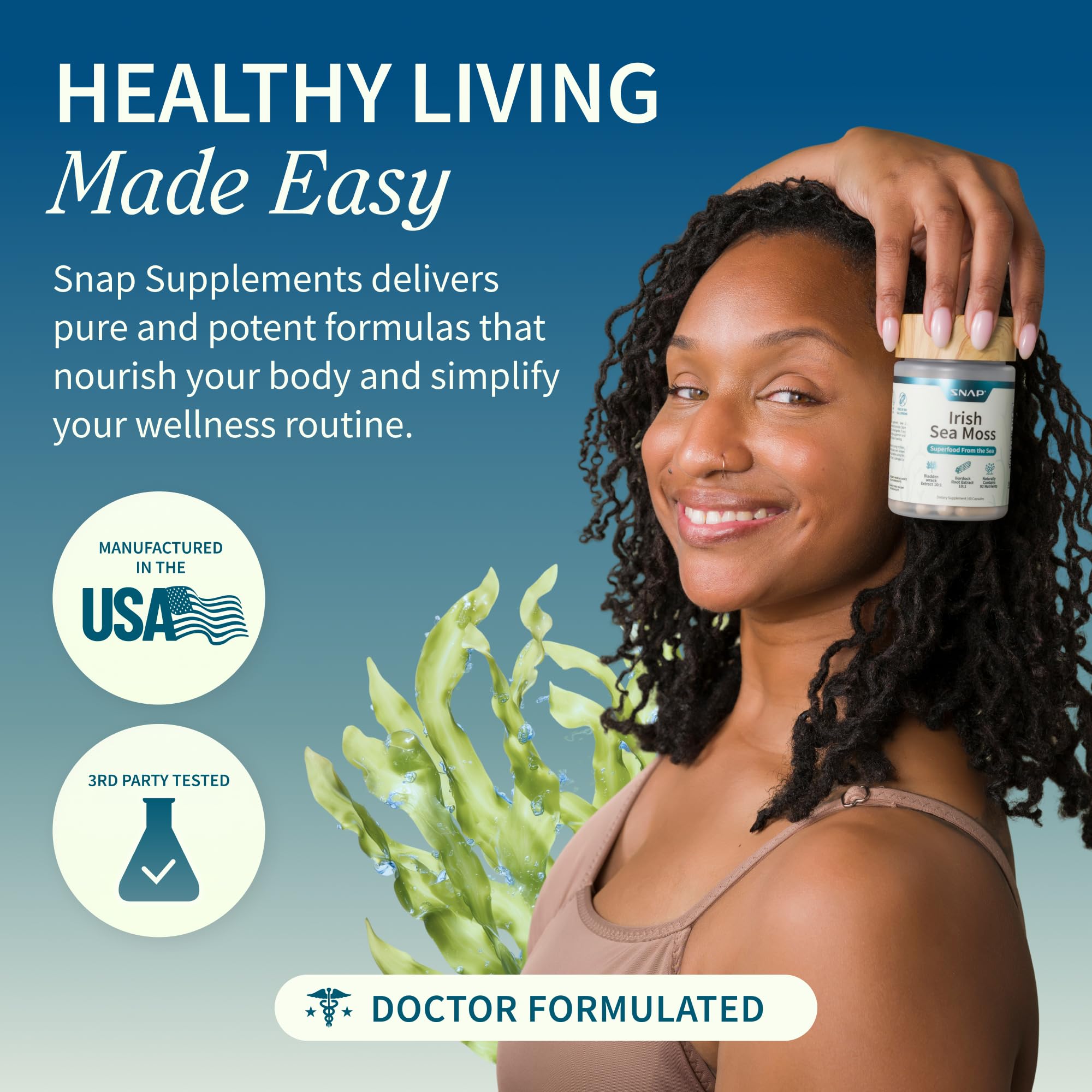 Irish Sea Moss with Bladderwrack & Iodine – Immune & Skin Support