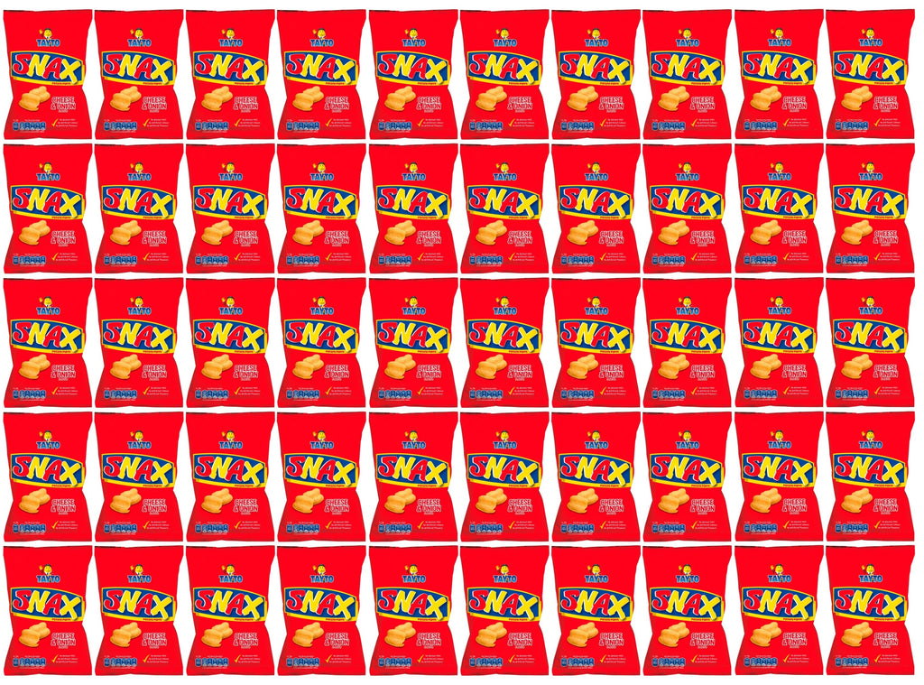 50 x Tayto Snax Potato Puffs Cheese & Onion Flavour 26G