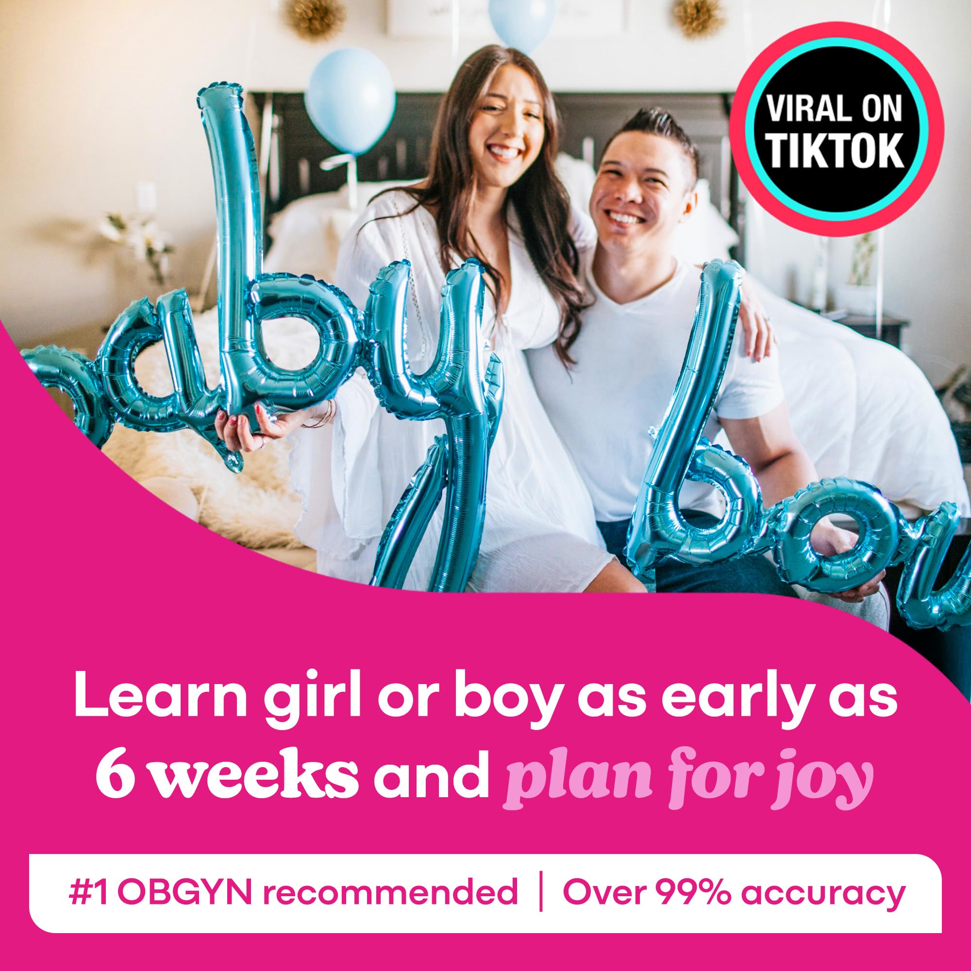 SneakPeek Early Gender Test – At-Home Kit, 6 Weeks, 99%+ Accuracy (Lab Fee Included)