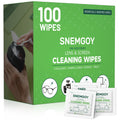 SNEMGOY 100 Count Lens Cleaning Wipes – Pre-Moistened & Individually Wrapped