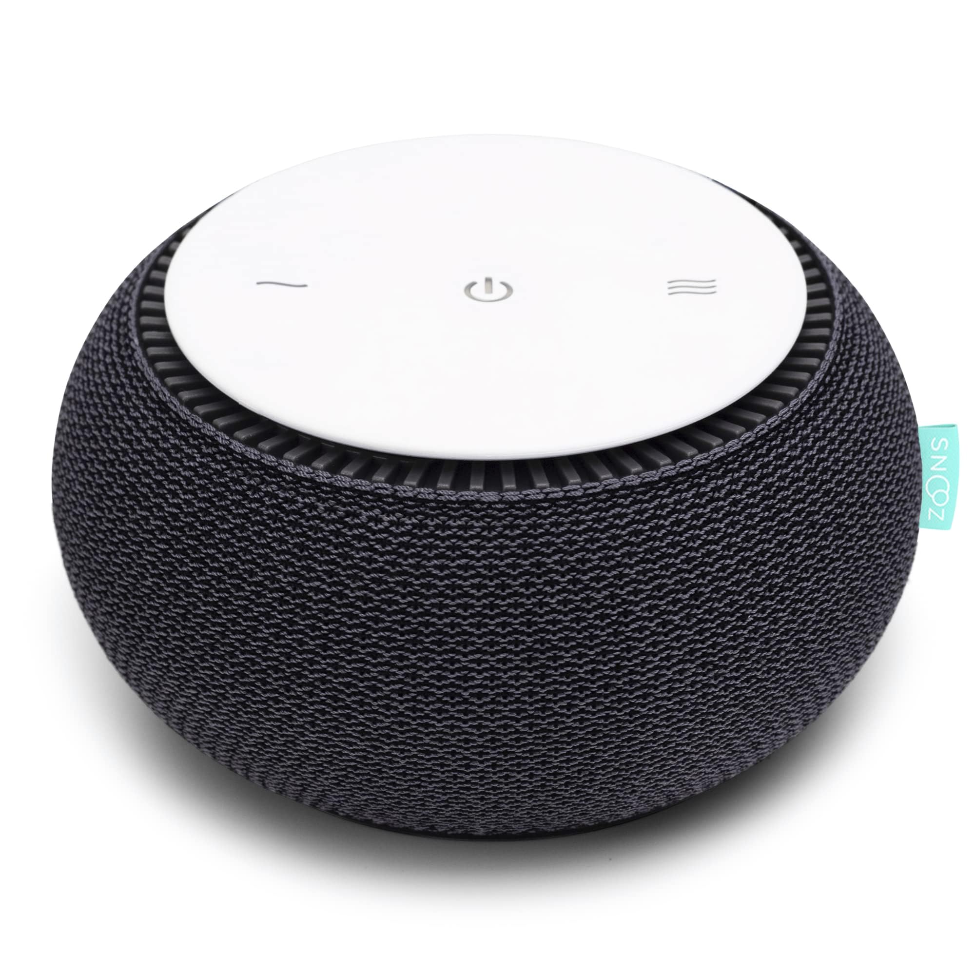 SNOOZ Smart White Noise Machine – Real Fan Inside, Non-Looping Sleep Aid (Charcoal)