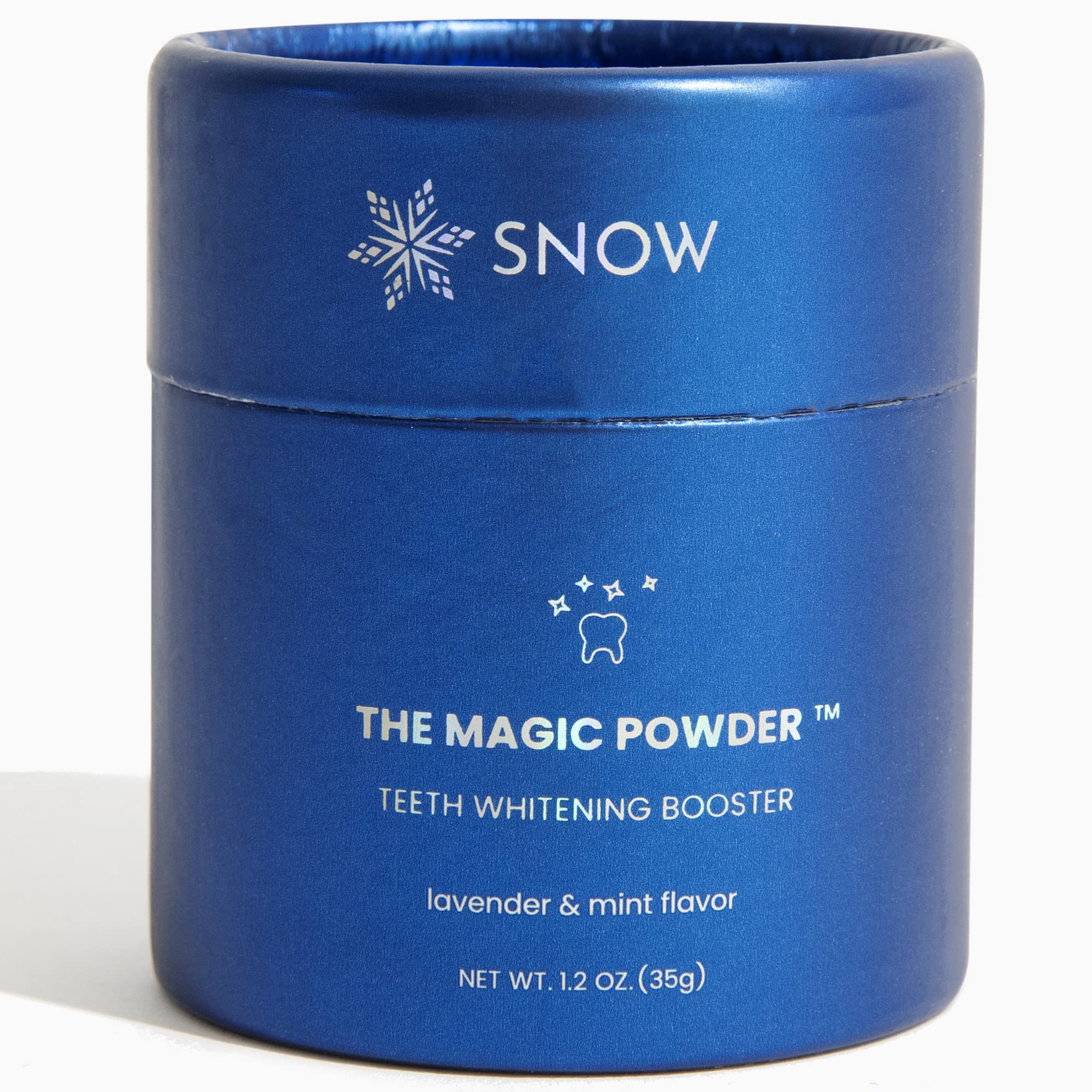 Snow Magic Teeth Whitening Powder with Hydroxyapatite – Lavender & Mint, 35g