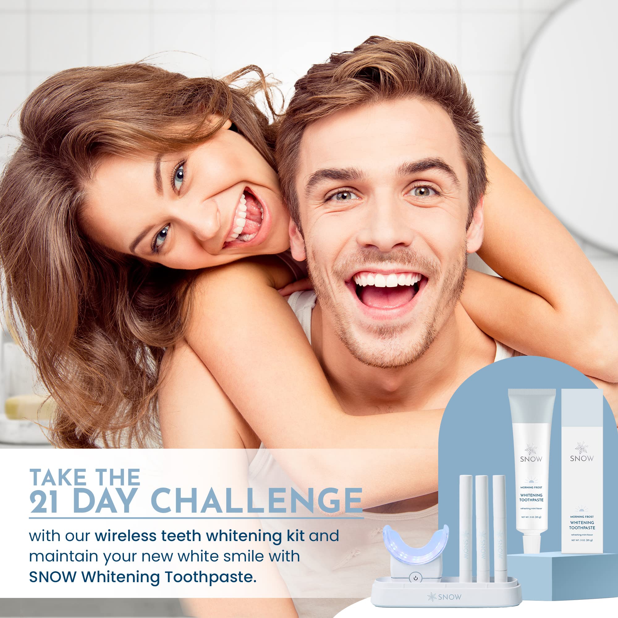 Snow Nanohydroxyapatite Whitening Toothpaste – Kaolin & Xylitol for Adults