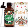 SNOWSEN Christmas Wreath Fragrance Oil 4 Fl Oz – Undiluted Winter Essential Oil with Glass Dropper