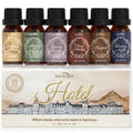 SNOWSEN Fragrance Oils Hotel Set – Santal, Luxury Night, White Tea & Thyme, Gardenia Bloom, Dream Walk, Citrus Amber – Diffuser, Candle & Soap Making