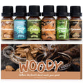 SNOWSEN Woody Essential Oil Set – 6 Pure Wood Scents for Diffusers