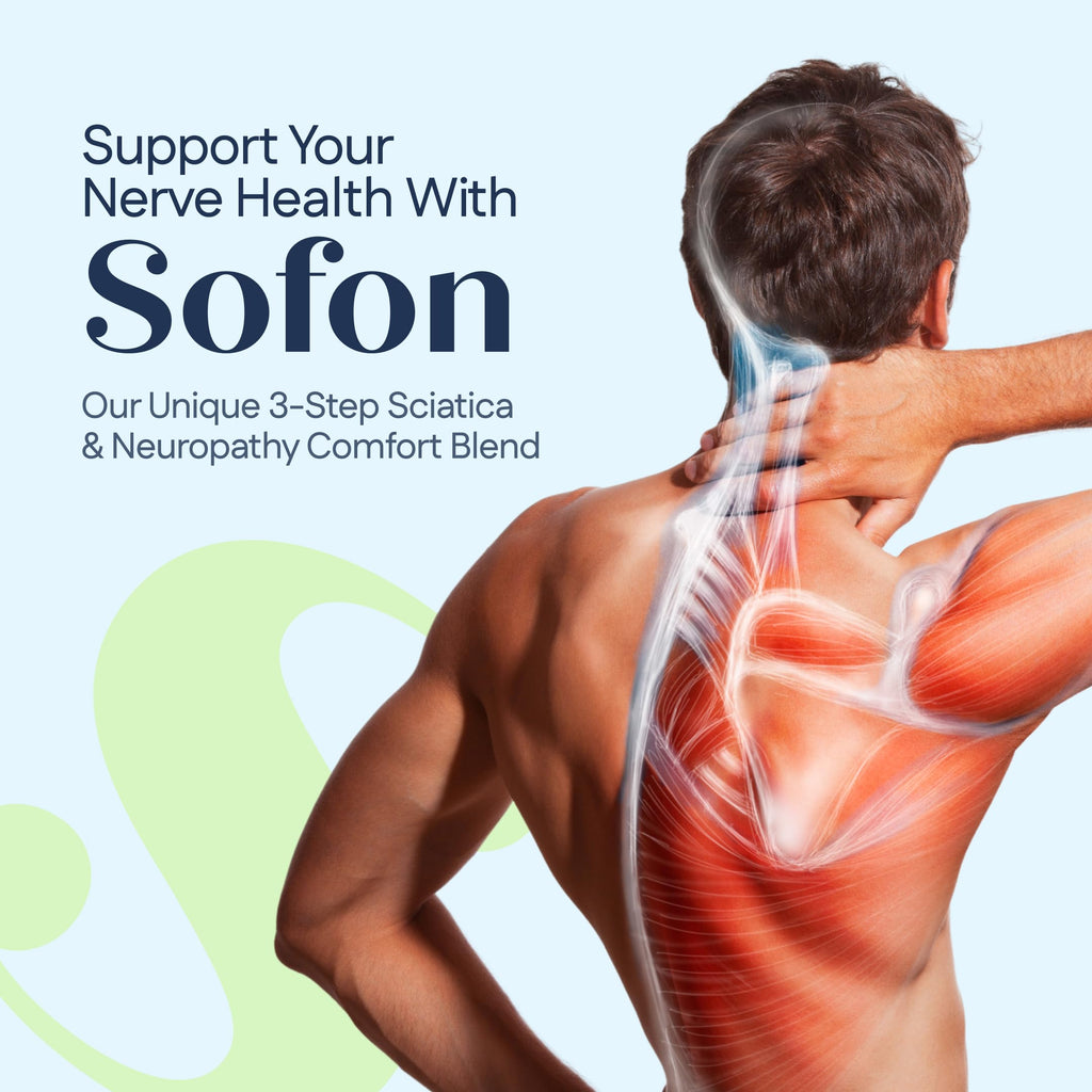 Sofon Nerve Support 4 Pack – Neuropathy Supplement (60 Caps) for Healthy Feet